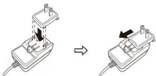 KORG Handytraxx 1bit - Montage de la fiche interchangeable de l'adaptateur secteur - 2