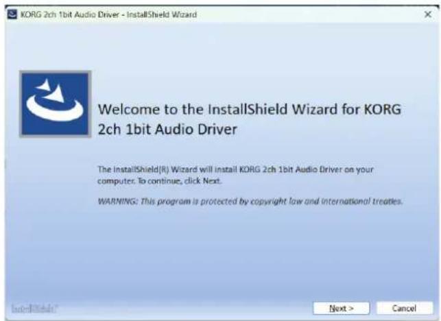 KORG Handytraxx 1bit - Procédure d'installation du pilote ASIO - 2