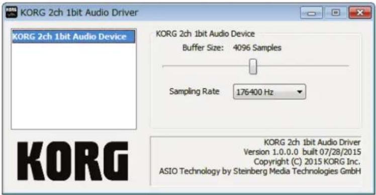 KORG Handytraxx 1bit - Procédure d'installation du pilote ASIO - 4