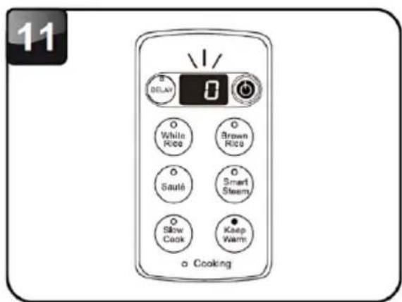 Brentwood RC-5110DS - USING THE DELAY TIMER MODE - 5