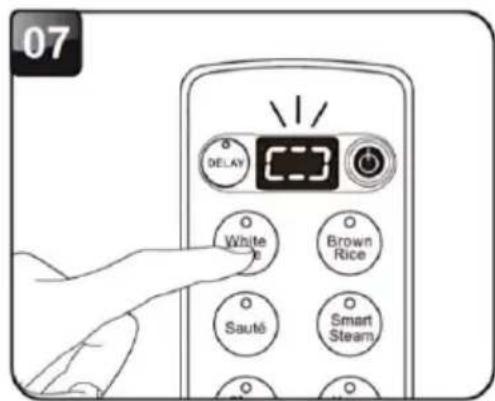 Brentwood RC-5110DS - USING THE WHITE OR BROWN RICE MODE - 7