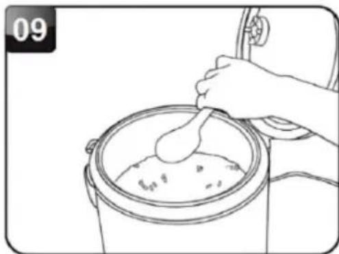Brentwood RC-5110DS - USING THE WHITE OR BROWN RICE MODE - 9