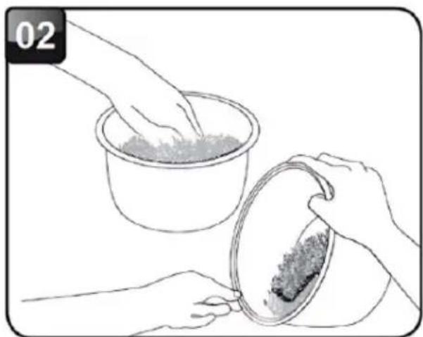 Brentwood RC-5110DS - USING THE WHITE OR BROWN RICE MODE - 2