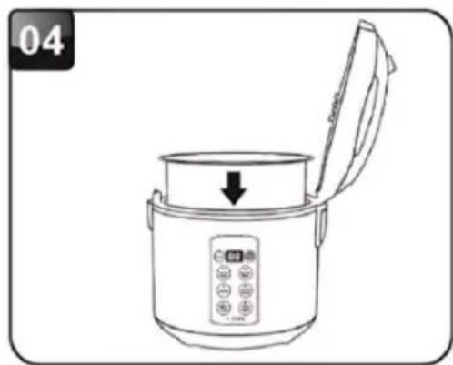 Brentwood RC-5110DS - USING THE WHITE OR BROWN RICE MODE - 4