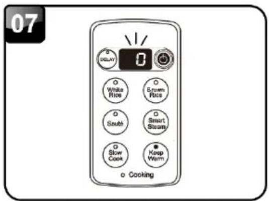 Brentwood RC-5110DS - USING THE DELAY TIMER MODE - 12