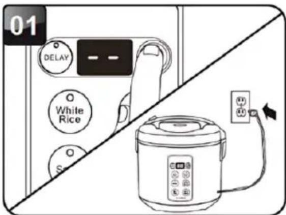 Brentwood RC-5110DS - USING THE DELAY TIMER MODE - 6