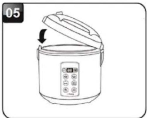 Brentwood RC-5110DS - USING THE WHITE OR BROWN RICE MODE - 5