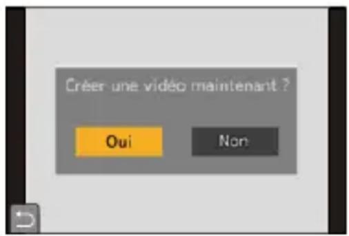 Créer une vidéo maintenant ? Oui Non