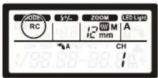 MODE RC S%- ZOOM 12 M 12 mm LED Light A A CH I I