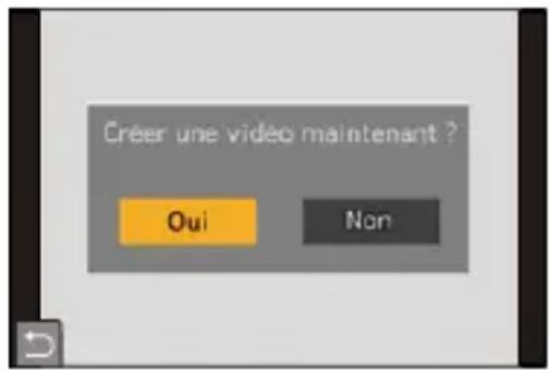 Créer une vidéo maintenant ? Oui Non