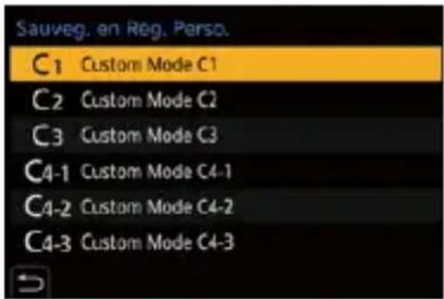 Sauveg, en Reg. Perso. C1 Custom Mode C1 C2 Custom Mode C2 C3 Custom Mode C3 C4-1 Custom Mode C4-1 C4-2 Custom Mode C4-2 C4-3 Custom Mode C4-3