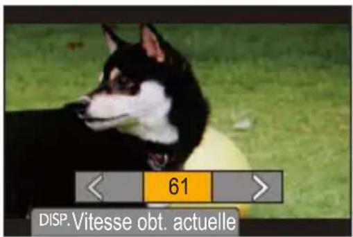 < 61 > DISP. Vitesse obt. actuelle