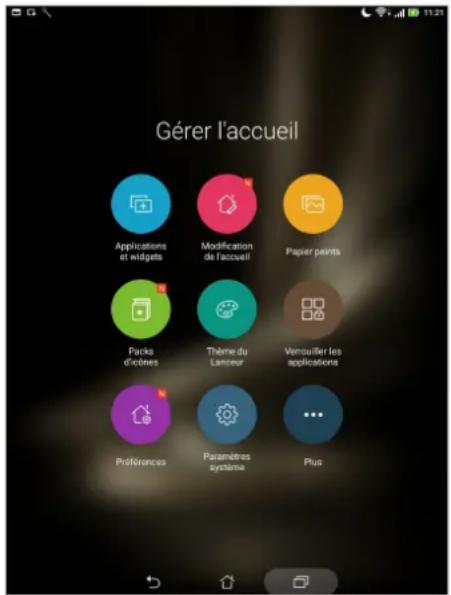 ASUS ZenPad 3 8.0 Z581KL - Personnaliser l'écran d'accueil - 1