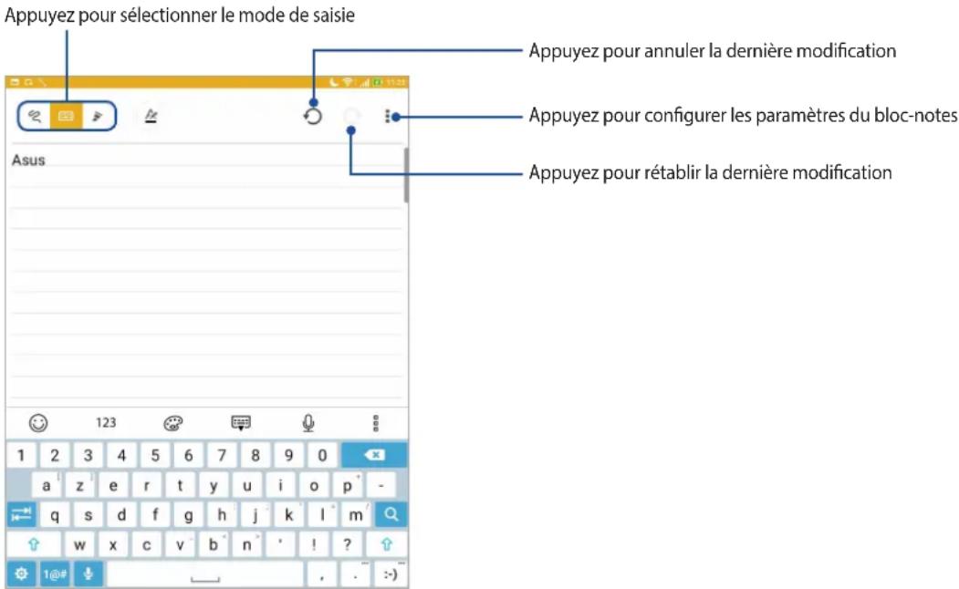 ASUS ZenPad 3 8.0 Z581KL - Créer un bloc-notes - 2