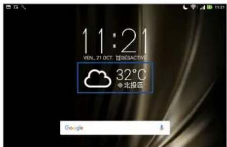 ASUS ZenPad 3 8.0 Z581KL - Ouvrir l'application Météo - 1