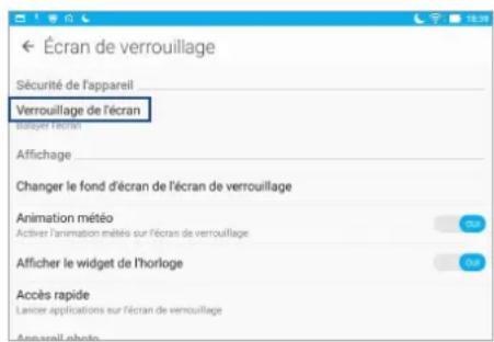ASUS ZenPad 3 8.0 Z581KL - Personnaliser l'écran de verrouillage - 2