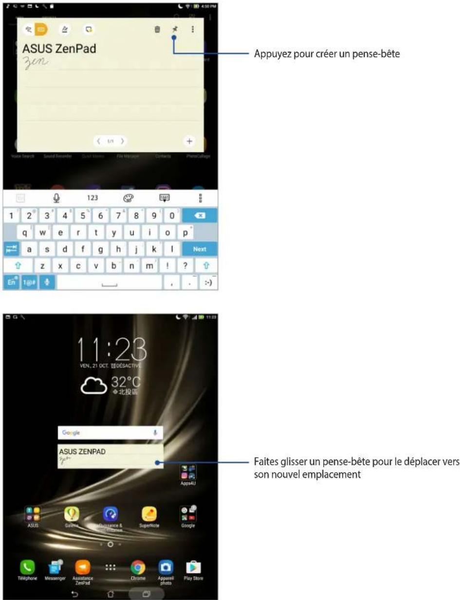 ASUS ZenPad 3 8.0 Z581KL - Créer un pense-bête - 1