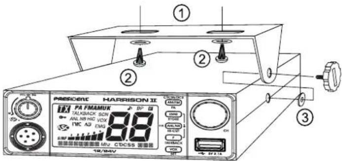 PRESIDENT JFK III - 1) GDZIE I JAK ZAMONTOWAĆ CB RADIO - 1