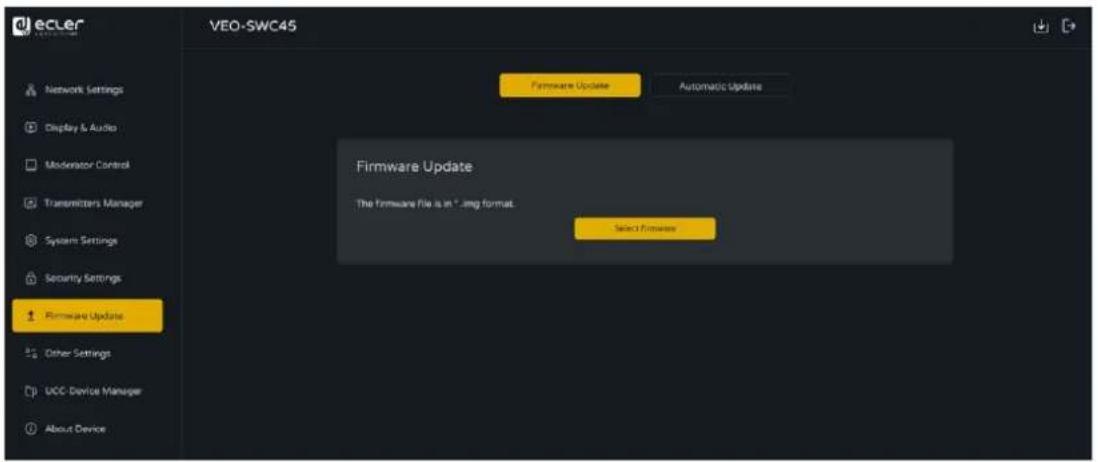 Ecler VEO-SWC45TH - Firmware update (mise à jour du firmware) - 1