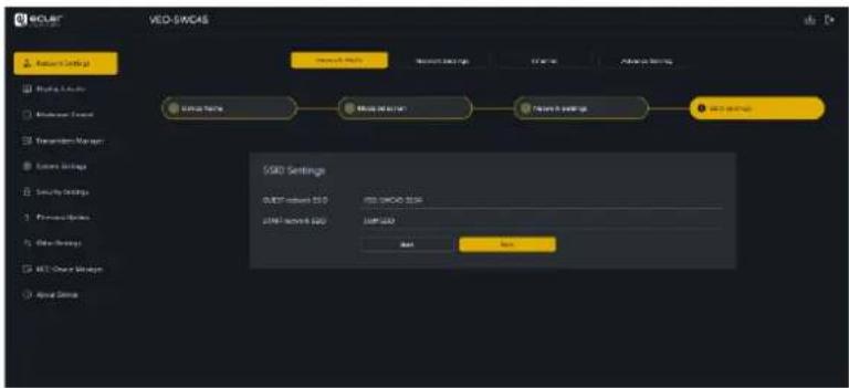 Ecler VEO-SWC45TH - Cliquez sur « Next » (étape suivante) pour configurer le point d'accès WiFi. - 16