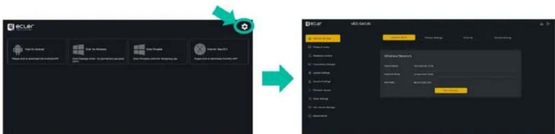 Ecler VEO-SWC45TU - GESTION DES PARAMÈTRES ET CONFIGURATION AVEC L'INTERFACE WEB - 3