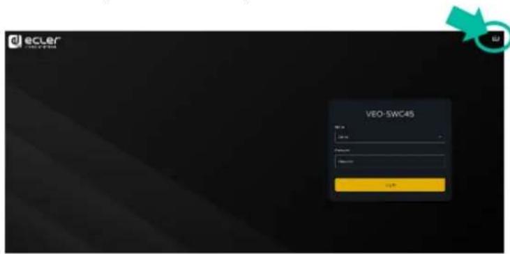 Ecler VEO-SWC45TU - GESTION DES PARAMÈTRES ET CONFIGURATION AVEC L'INTERFACE WEB - 2