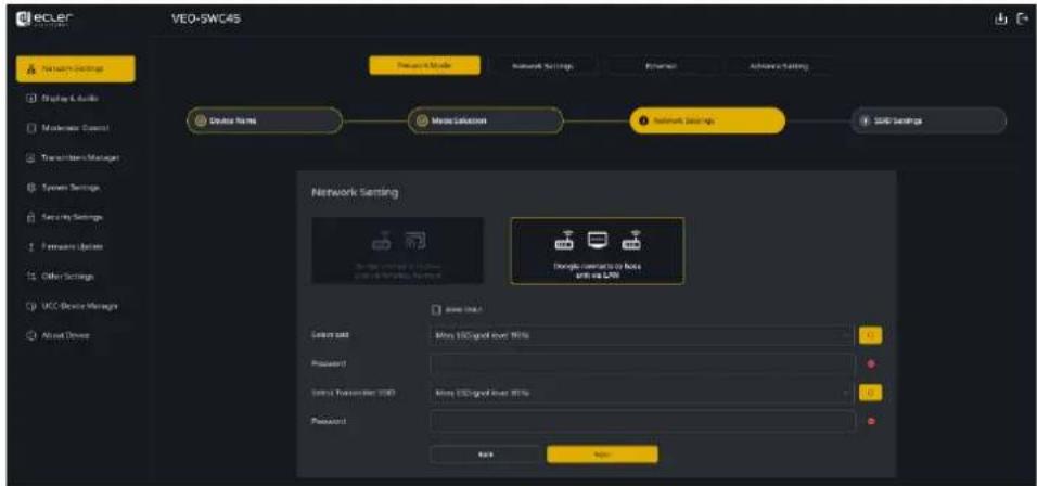 Ecler VEO-SWC45TU - Cliquez sur « Next » (étape suivante) pour configurer le point d'accès WiFi. - 10
