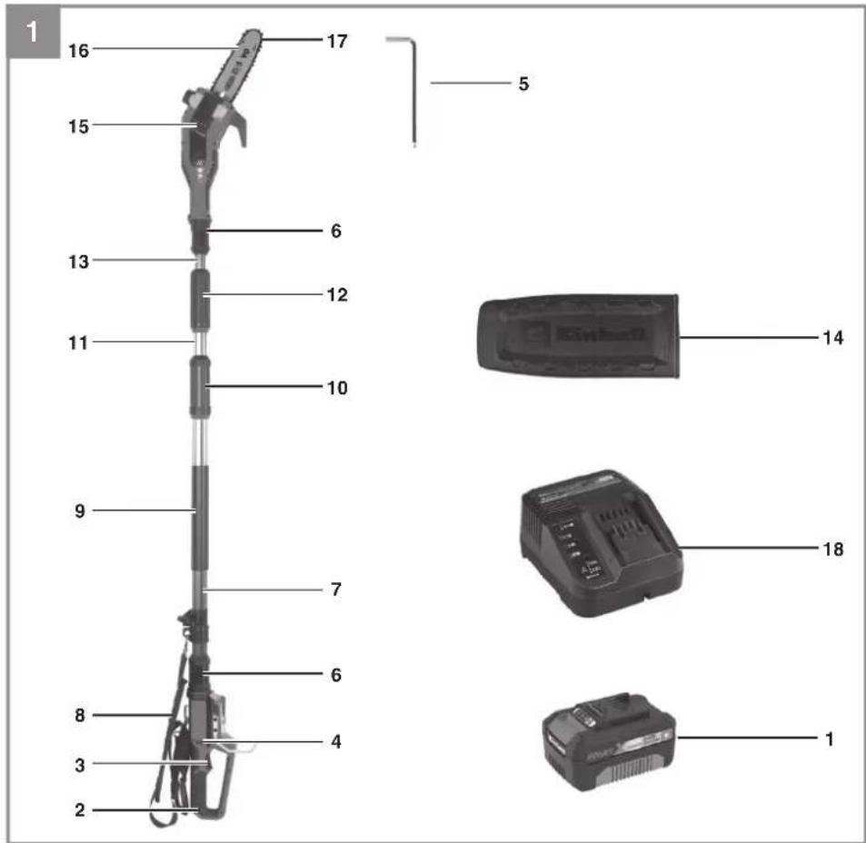 EINHELL GP-LC 18/20 Li T BL - 1