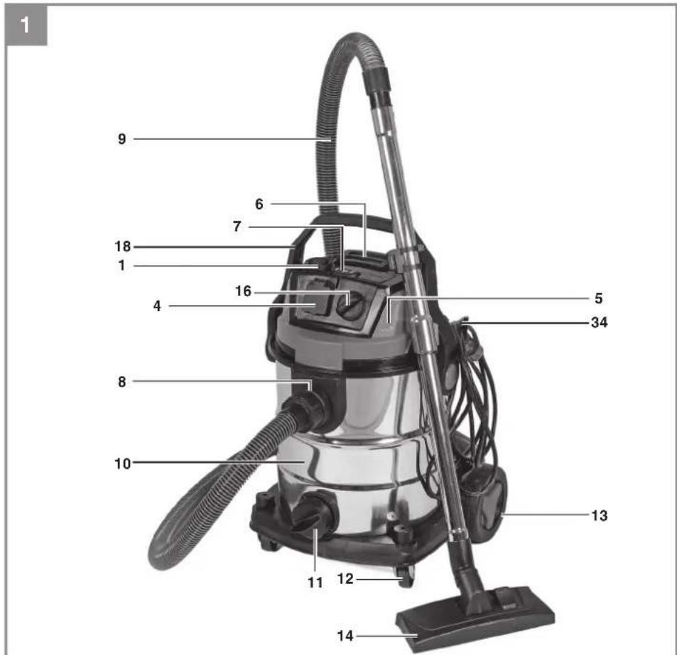 EINHELL TE-VC 2580 SACL - 1
