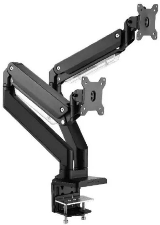Digitus DA-90427 - Dual Gas Spring Monitor Desk Mount - 1