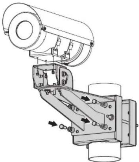 Videotec Maximus MHX - Auf die Befestigung achten. Anzugsdrehmoment: 35Nm. - 1