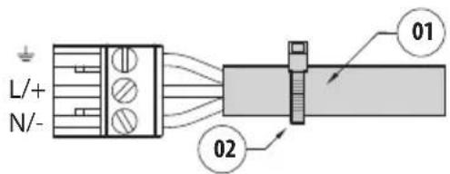 Videotec Maximus MHX - Branchement de la ligne d'alimentation en 24Vac et 12Vdc pour MHX sans essuie-glace - 4