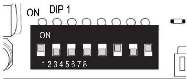 ON DIP 1 ON 1 2 3 4 5 6 7 8