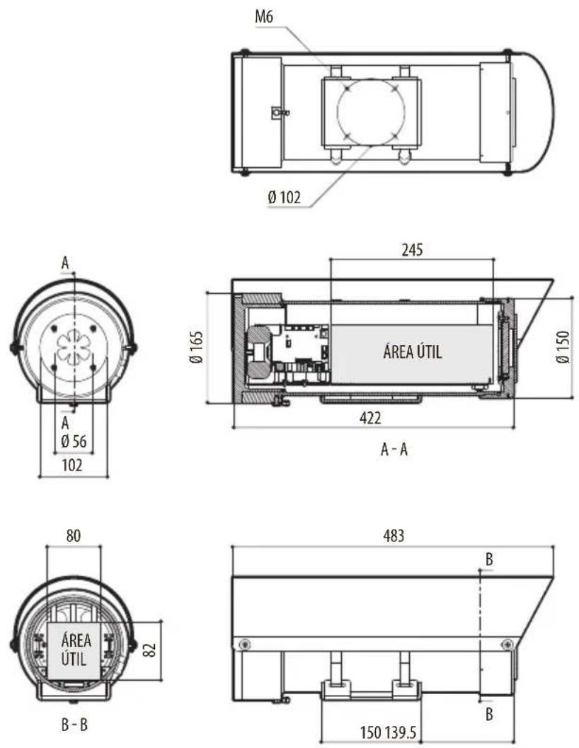 Videotec Maximus MHX - Desenhos técnicos - 8