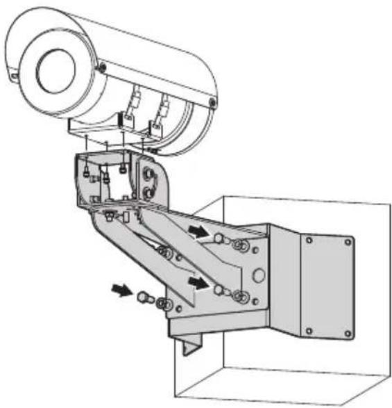 Videotec Maximus MHX - Prestare attenzione durante il fissaggio. Coppia di serraggio: 35Nm. - 1