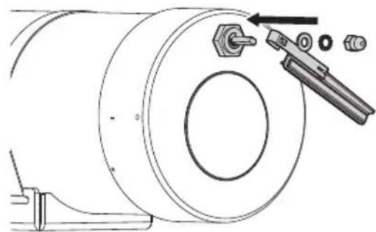 Videotec Maximus MHX - Fastening of the wiper blade - 1