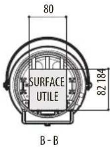 80 SURFACE UTILE 82 184 B - B