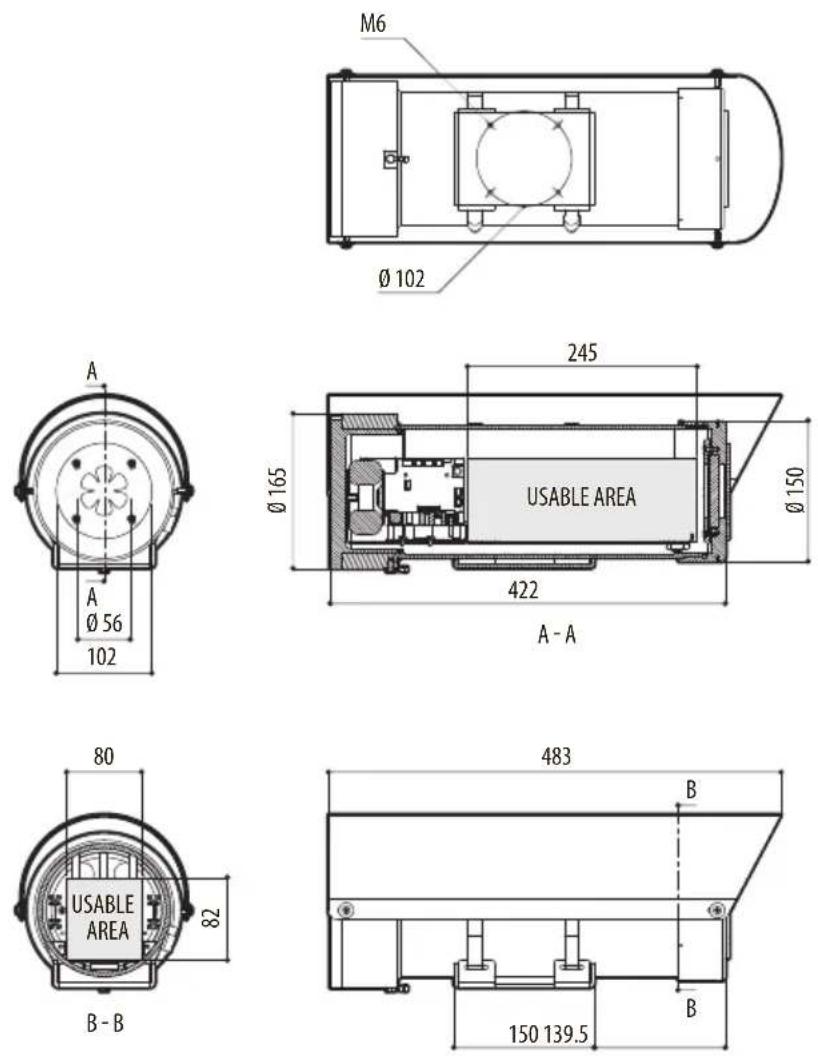 Videotec Maximus MHX - Technical drawings - 8
