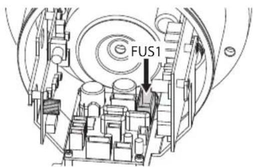 Videotec Maximus MHX - Fuses replacement - 3