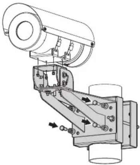 Videotec Maximus MHX - Prestare attenzione durante il fissaggio. Coppia di serraggio: 35Nm. - 1
