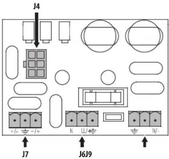 Videotec Maximus MHX - Description of the connectors board for MHX without wiper - 1