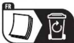 FR Cet appareil et ses accessoires se recyclent À DÉPOSER EN MAGASIN OU À DÉPOSER EN DÉCHÊTERIE Points de collecte sur www.quefairedemesdechets.fr Privilégiez la réparation ou le don de votre appareil 1