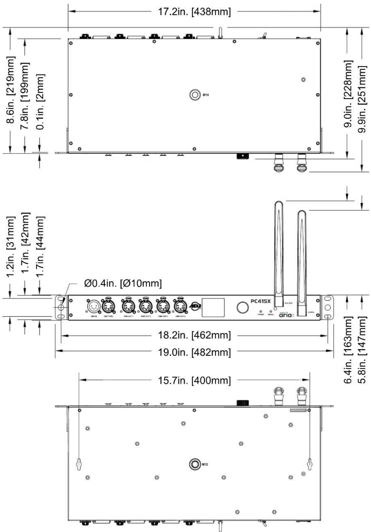Adj PC415X - DIMENSION DRAWINGS - 1