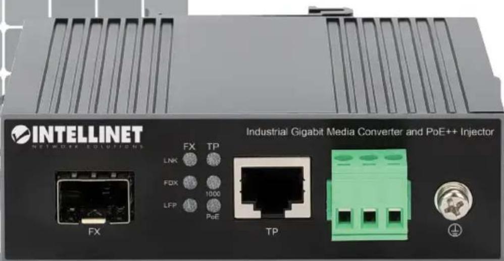 Intellinet 509107 - Industrial Gigabit Media Converter and PoE++ Injector Instruc - 1