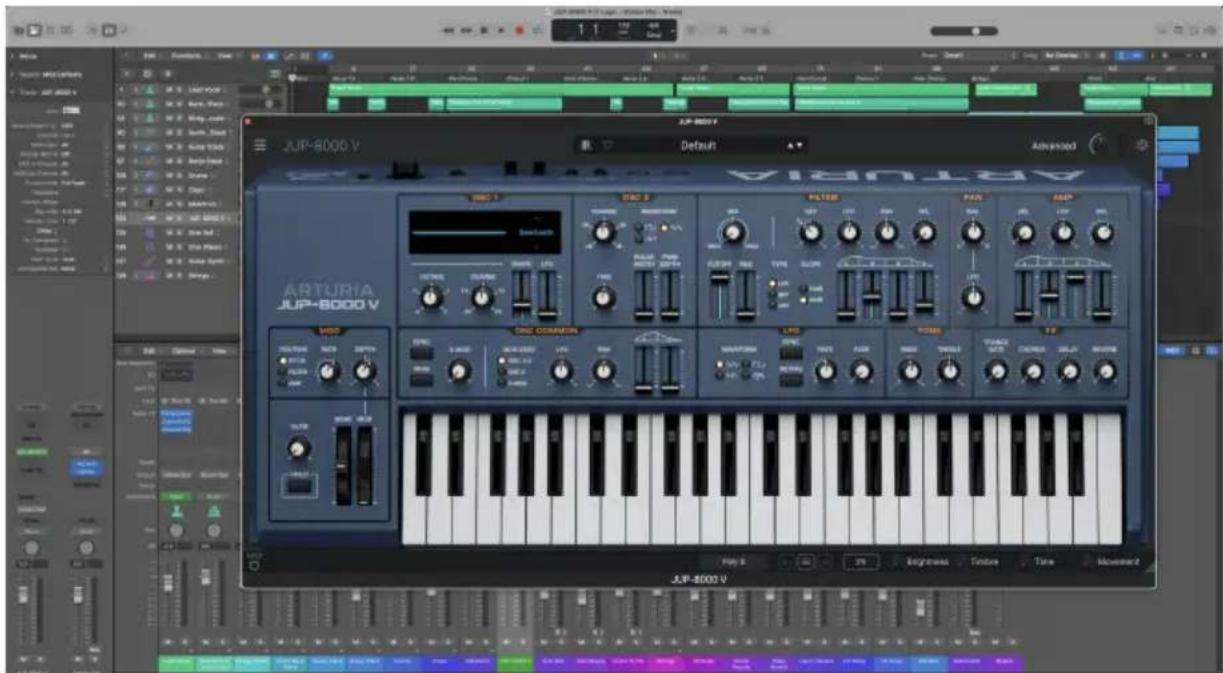 Arturia JUP-8000 V - Utiliser Jup-8000 V en tant que plugin - 1