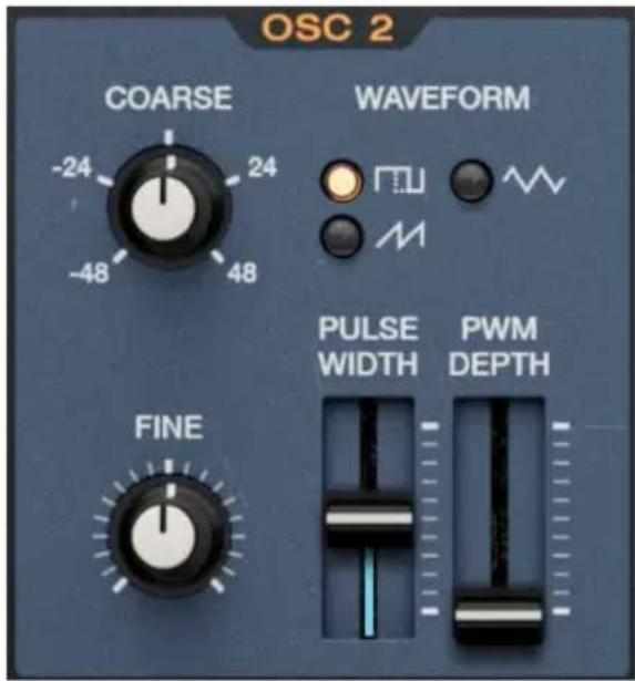 Arturia JUP-8000 V - Oscillator 2 - 1