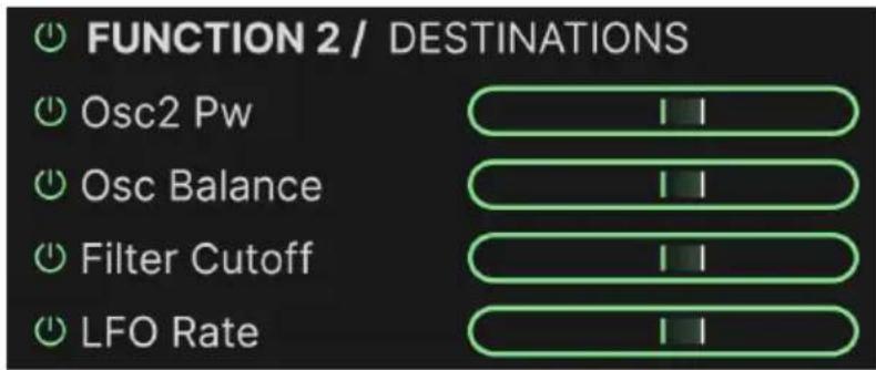 Arturia JUP-8000 V - Afficher les destinations à la source - 1