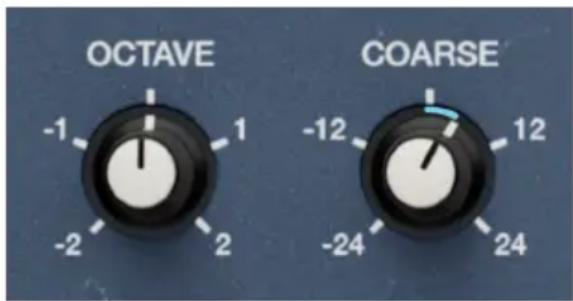 Arturia JUP-8000 V - Hauteur de l'Osc 1 - 1