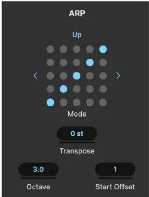 Arturia JUP-8000 V - Partie Arp - 1