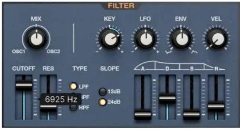 Arturia JUP-8000 V - Filter - 1